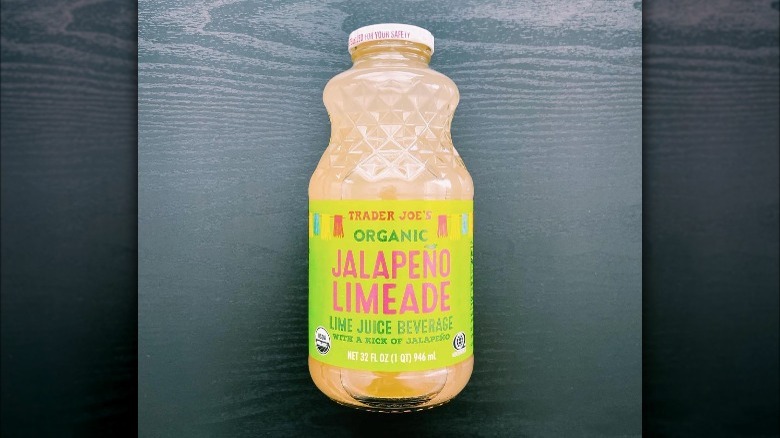 bottle of trader joe's jalapeño lemonade