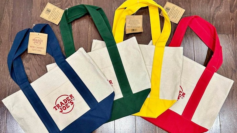 Trader Joe's mini canvas totes