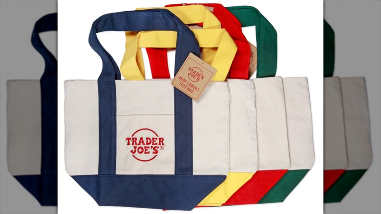 Four Trader Joe's mini totes