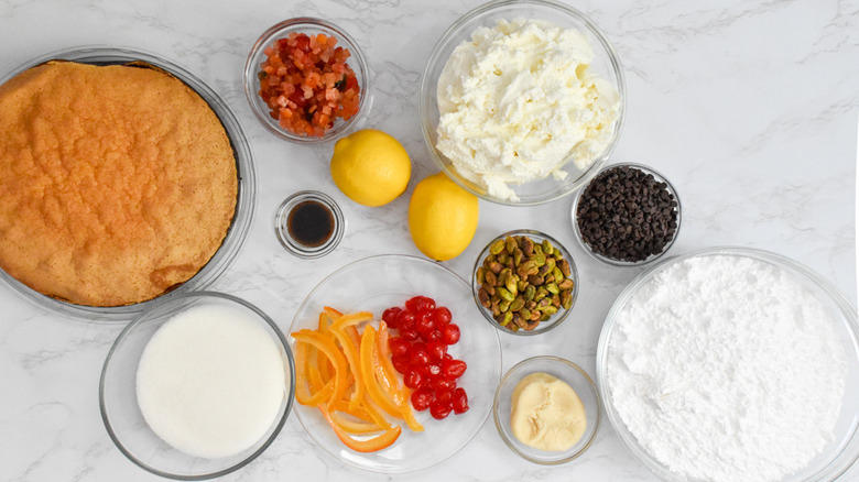 ingredients on counter 