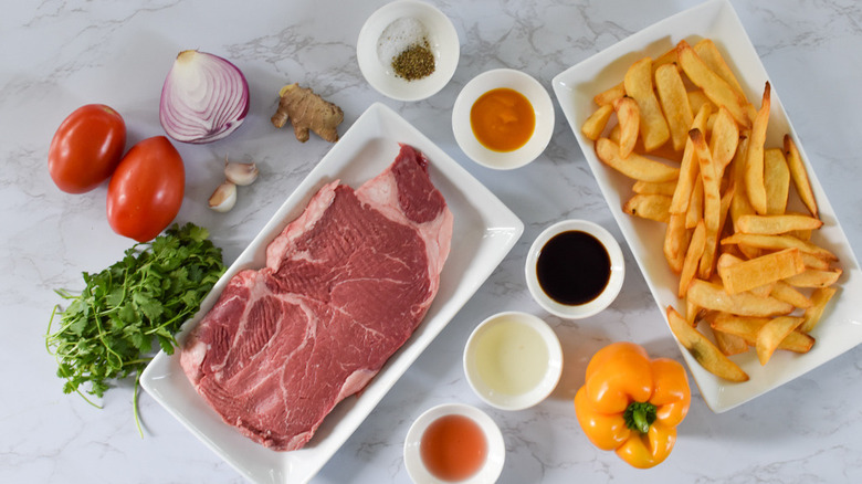 ingredients for lomo saltado