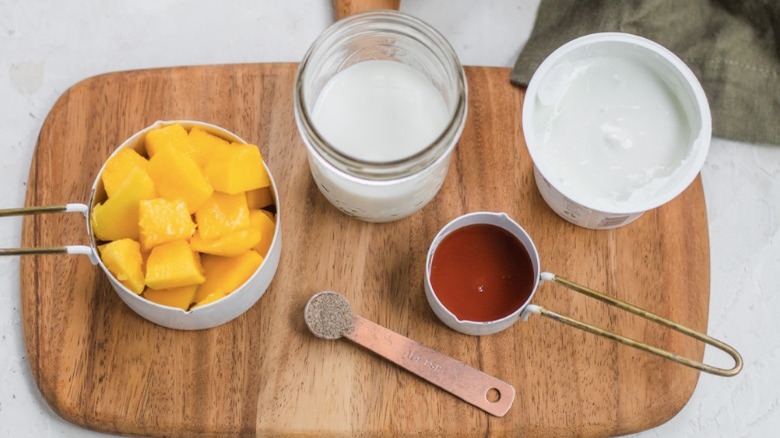 ingredients for mango lassi