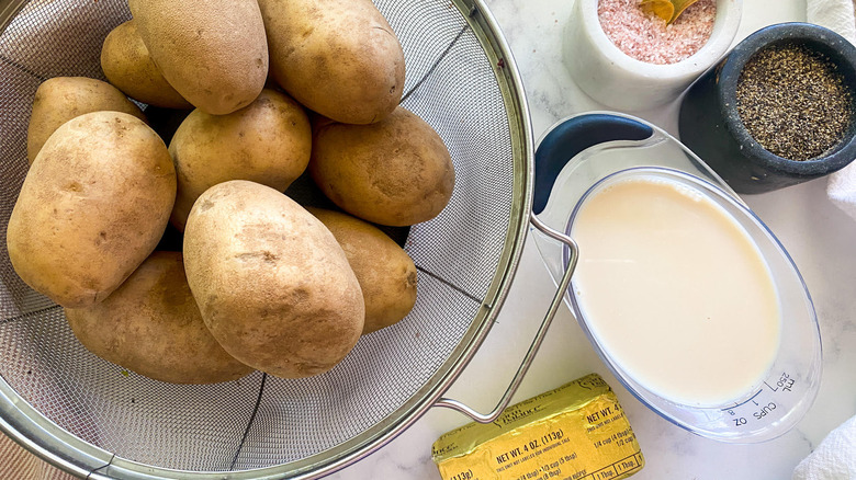 ingredients for mashed potatoes