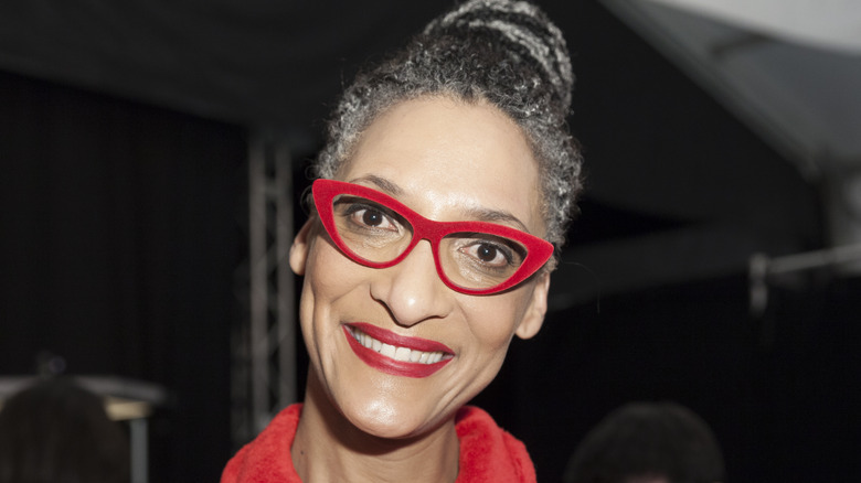 Carla Hall with round glasses