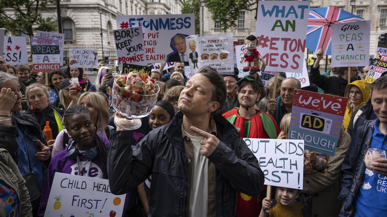 Jamie Oliver protest