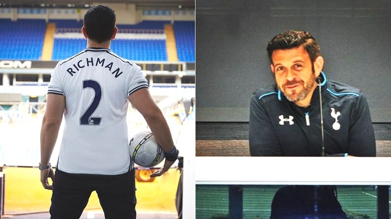 Adam Richman in Tottenham kits