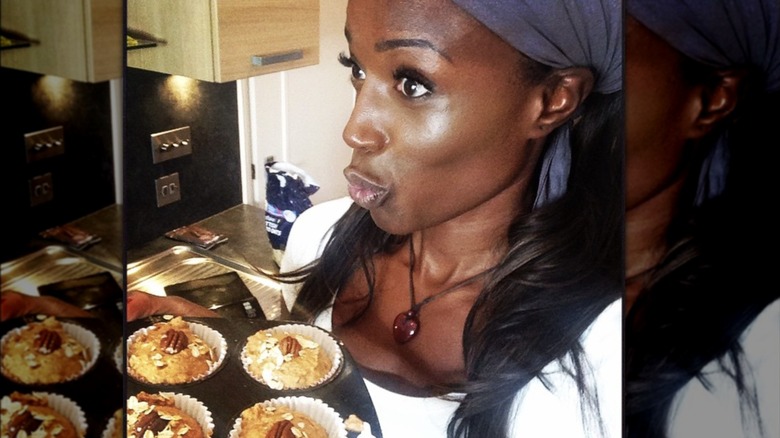 Lorraine Pascale with muffins