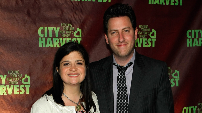 Alex Guarnaschelli and ex-husband Brandon Clark at event