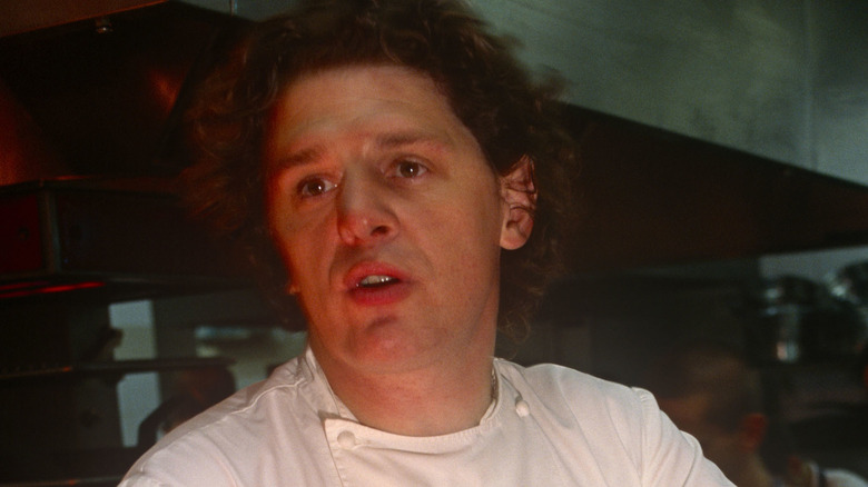 Marco Pierre White in professional kitchen