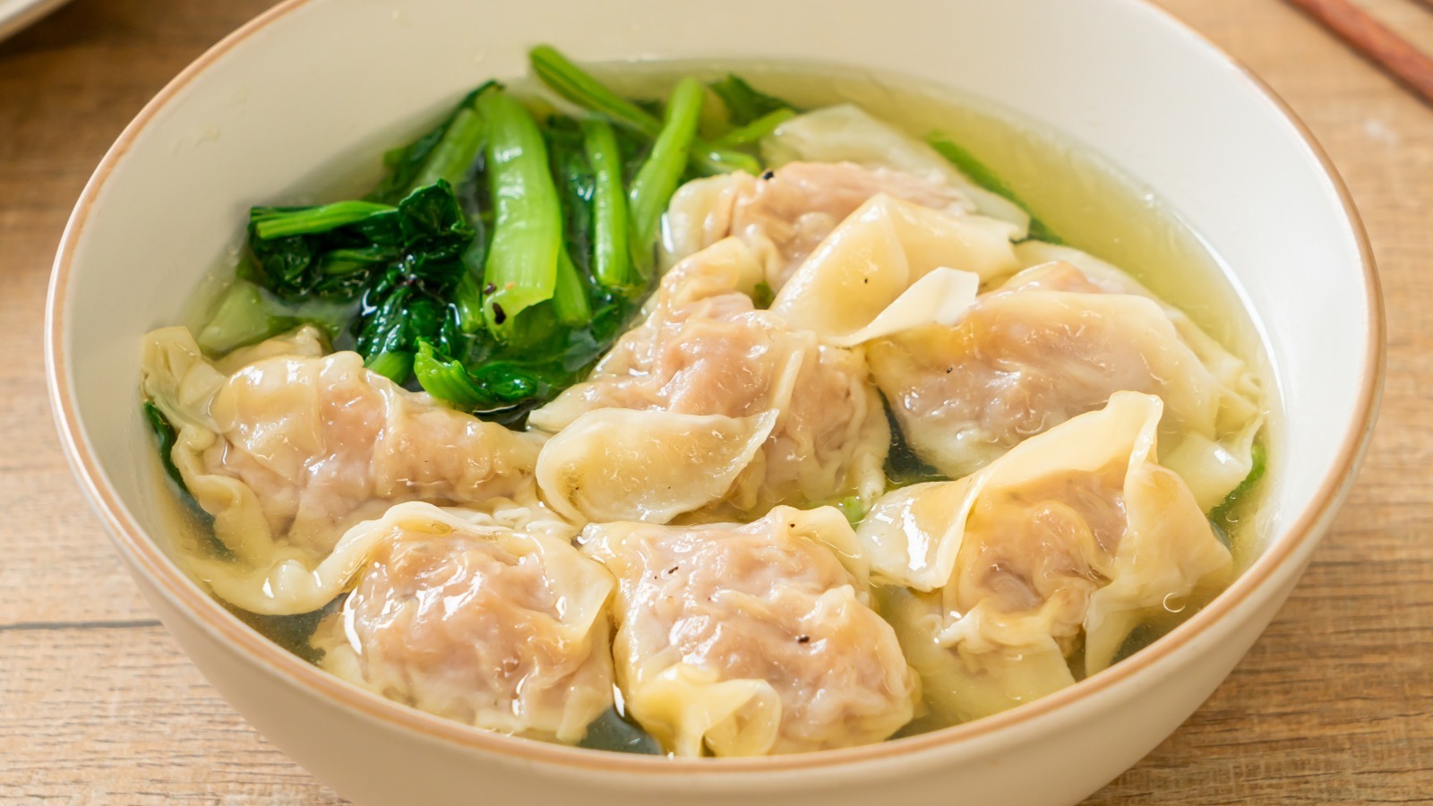 Transform Those Frozen Potstickers Into An Easy, Steamy Wonton Soup