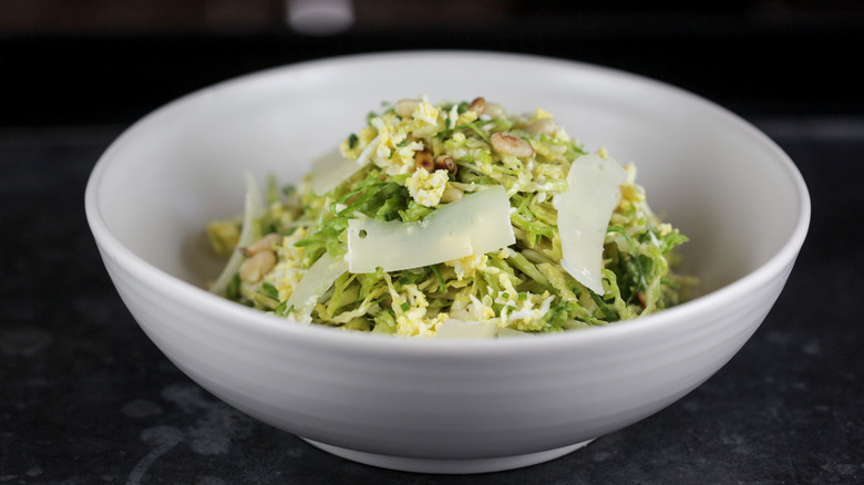 Shaved brussel sprouts