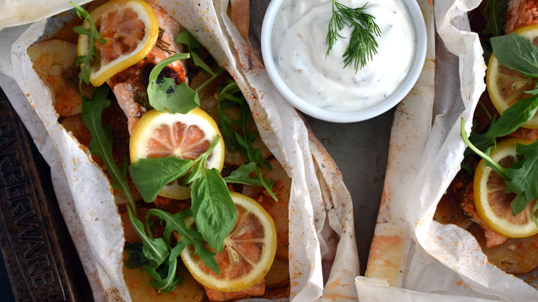 salmon en papillote