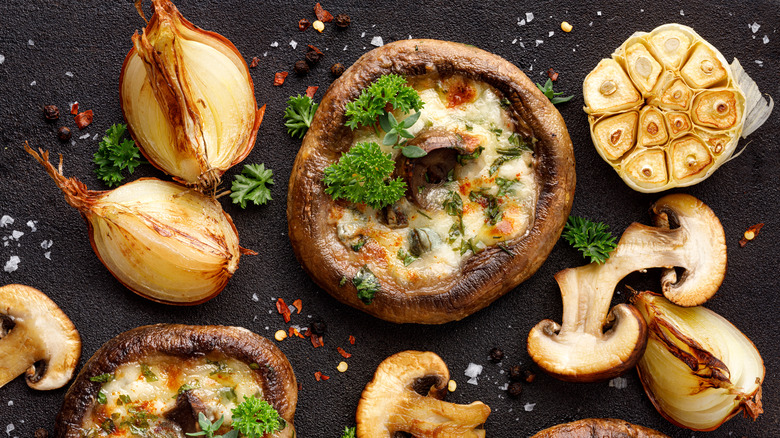 stuffed portobello mushrooms