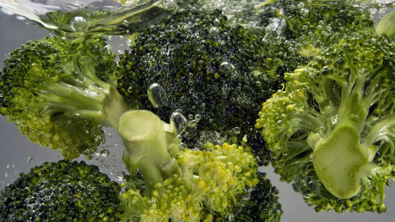 broccoli in water