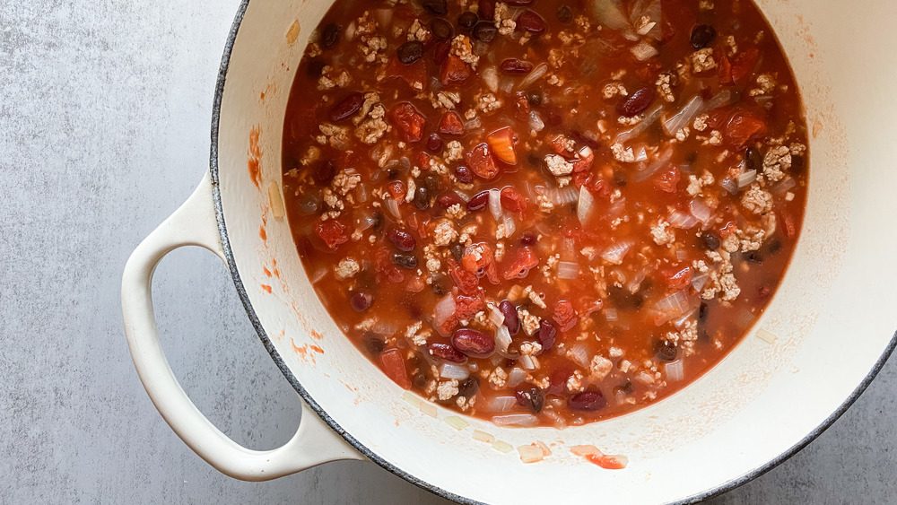 cooking turkey chili