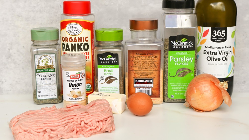 ingredients for turkey meatballs