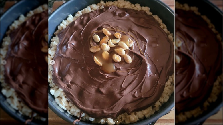 pie with RIce Krispies crust