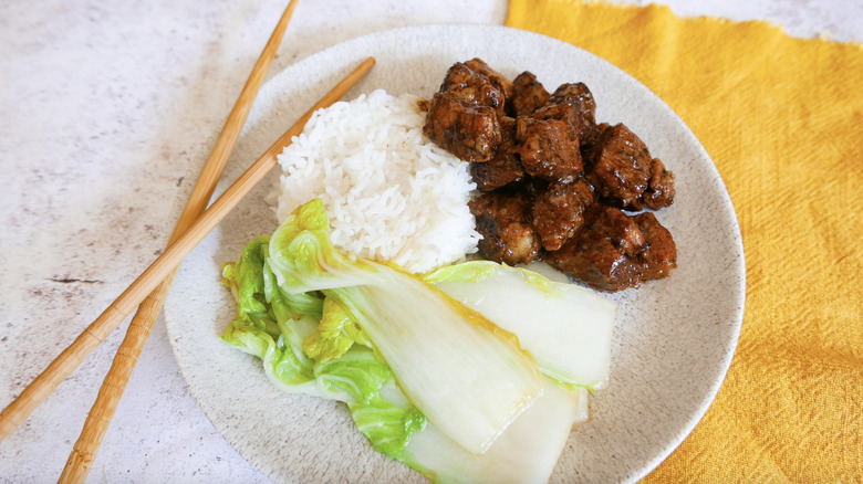 Finshed Twice Cooked Pork With Cabbage