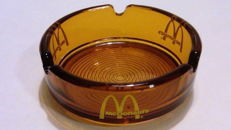 Mcdonald's glass ashtray