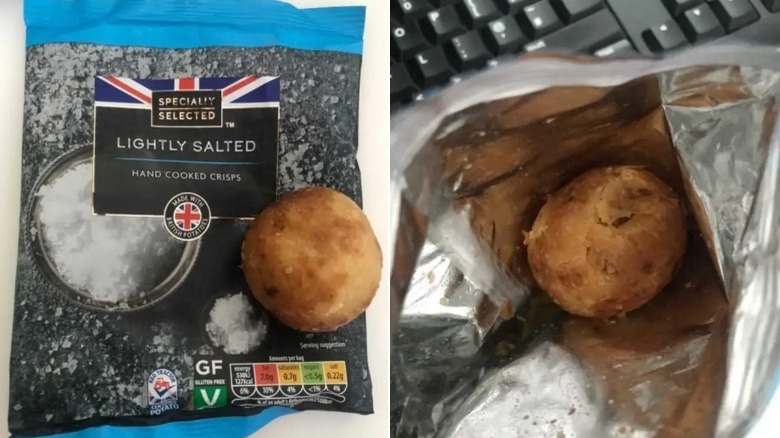 potato in chip bag