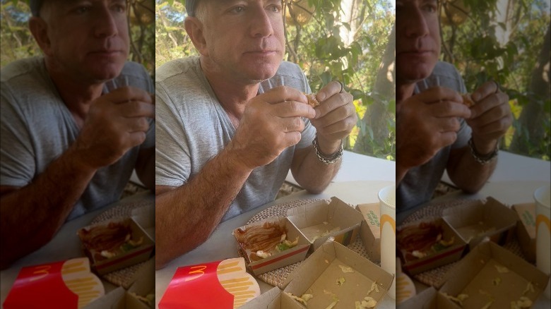 Jeff Bezos eating McDonald's