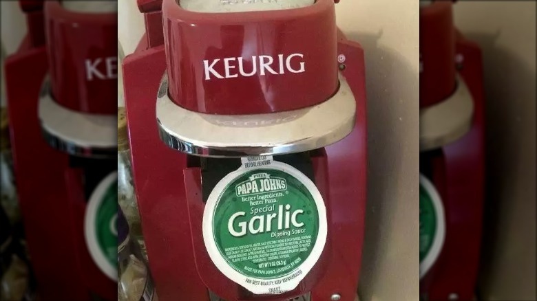 papa johns dipping sauce pack in keurig