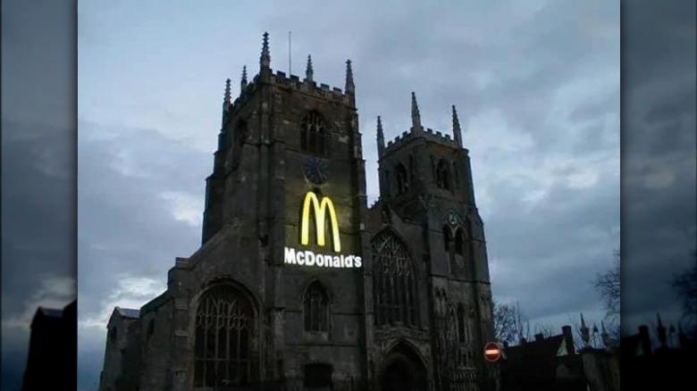 Fantasy depiction of gothic McDonald's