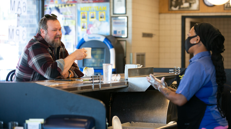 counter of Waffle House