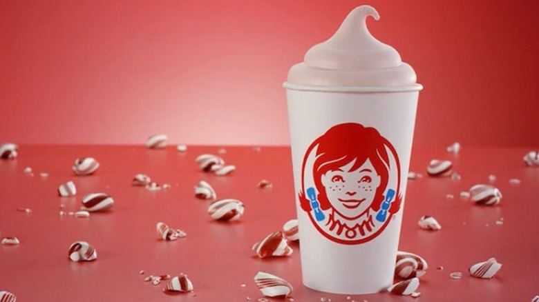 A Wendy's peppermint Frosty.