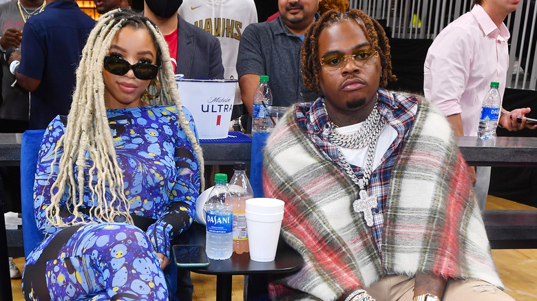 Gunna and Chlöe Bailey with Dasani