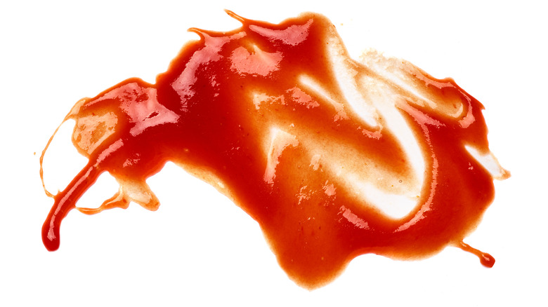 Ketchup stain looking like blood