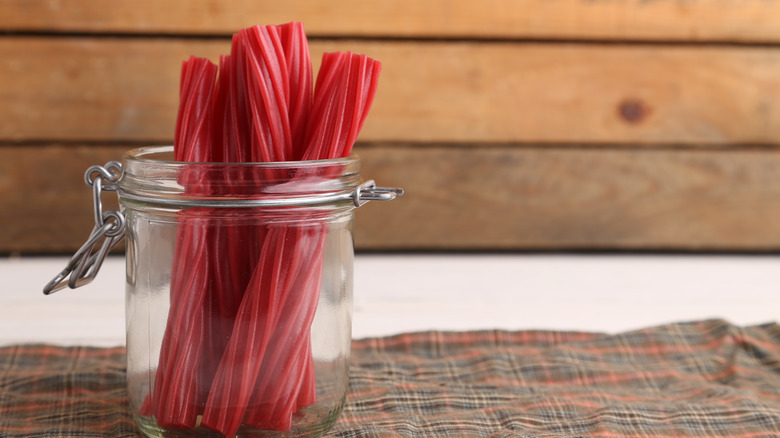 Twizzlers in a jar