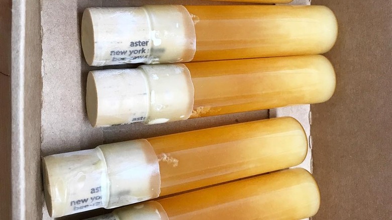 tubes of aster honey