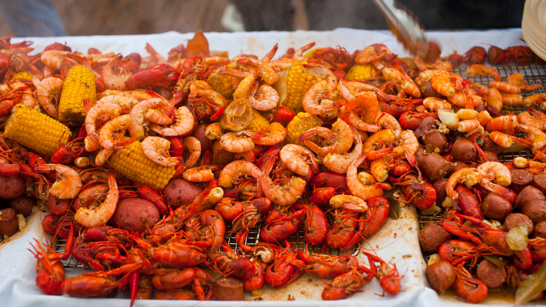 Louisiana crawfish boil