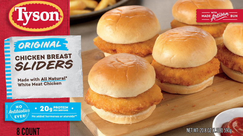 Tyson chicken breast sliders