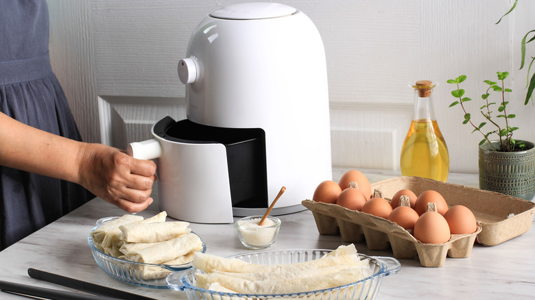 Cooking with an air fryer