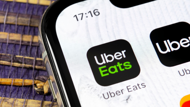 Uber Eats app on iPhone