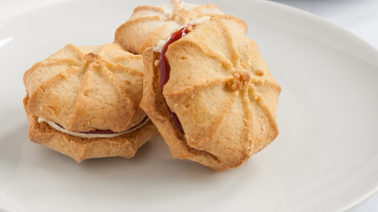 Viennese Whirls on plate