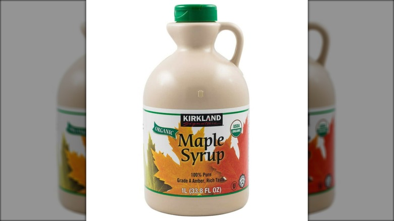kirkland maple syrup bottle