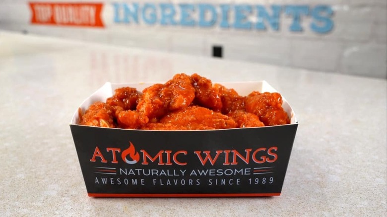 Box of Atomic Wings' wings 