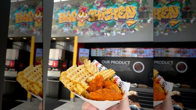 Mad Chicken tenders and fries