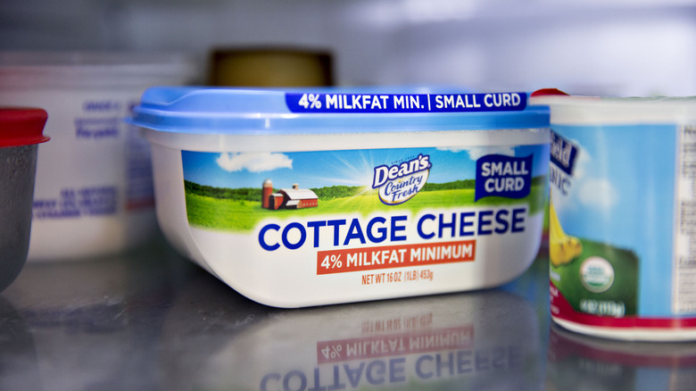 package of cottage cheese