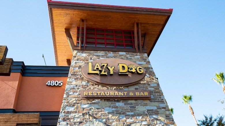 exterior of Lazy Dog restaurant