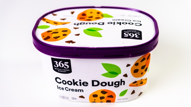 carton of cookie dough ice cream