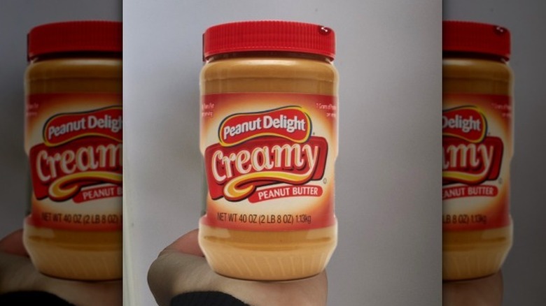 Aldi Creamy Peanut Butter jar