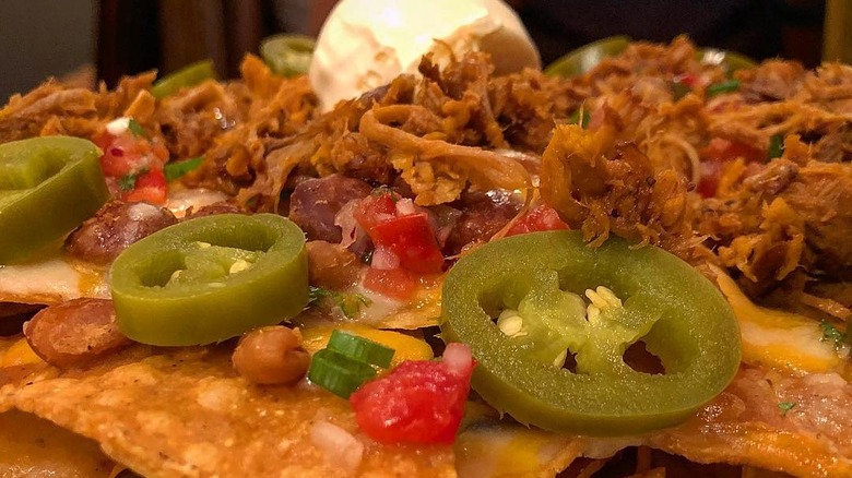 Pulled pork nachos