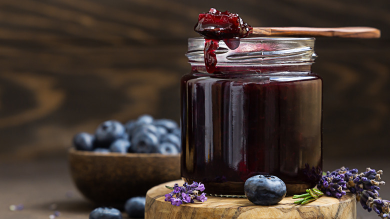 Lavender and blueberry jam