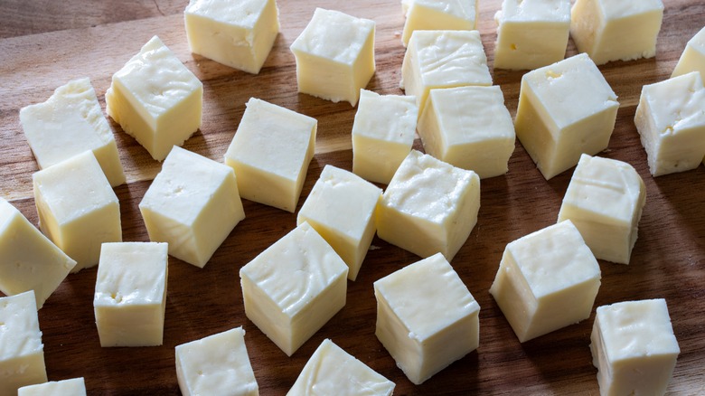 cubes of paneer cheese