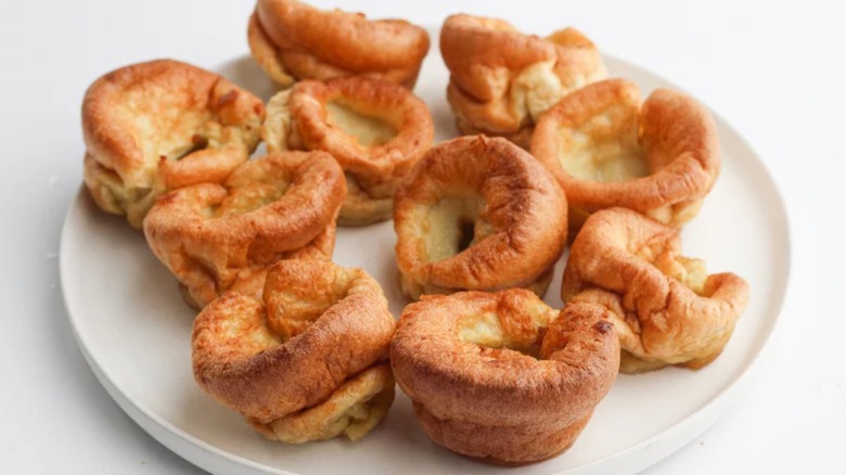 Plate of Yorkshire puddings