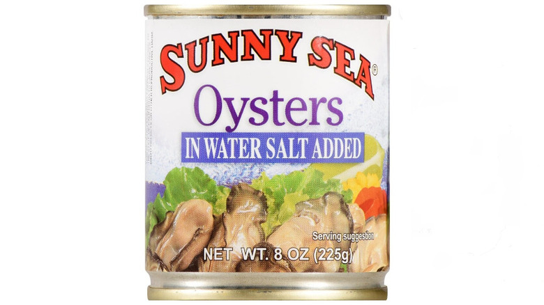 can of sunny sea oysters